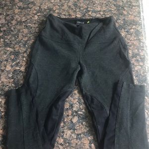 Lysse equestrian faux suede grey leggings med NWOT